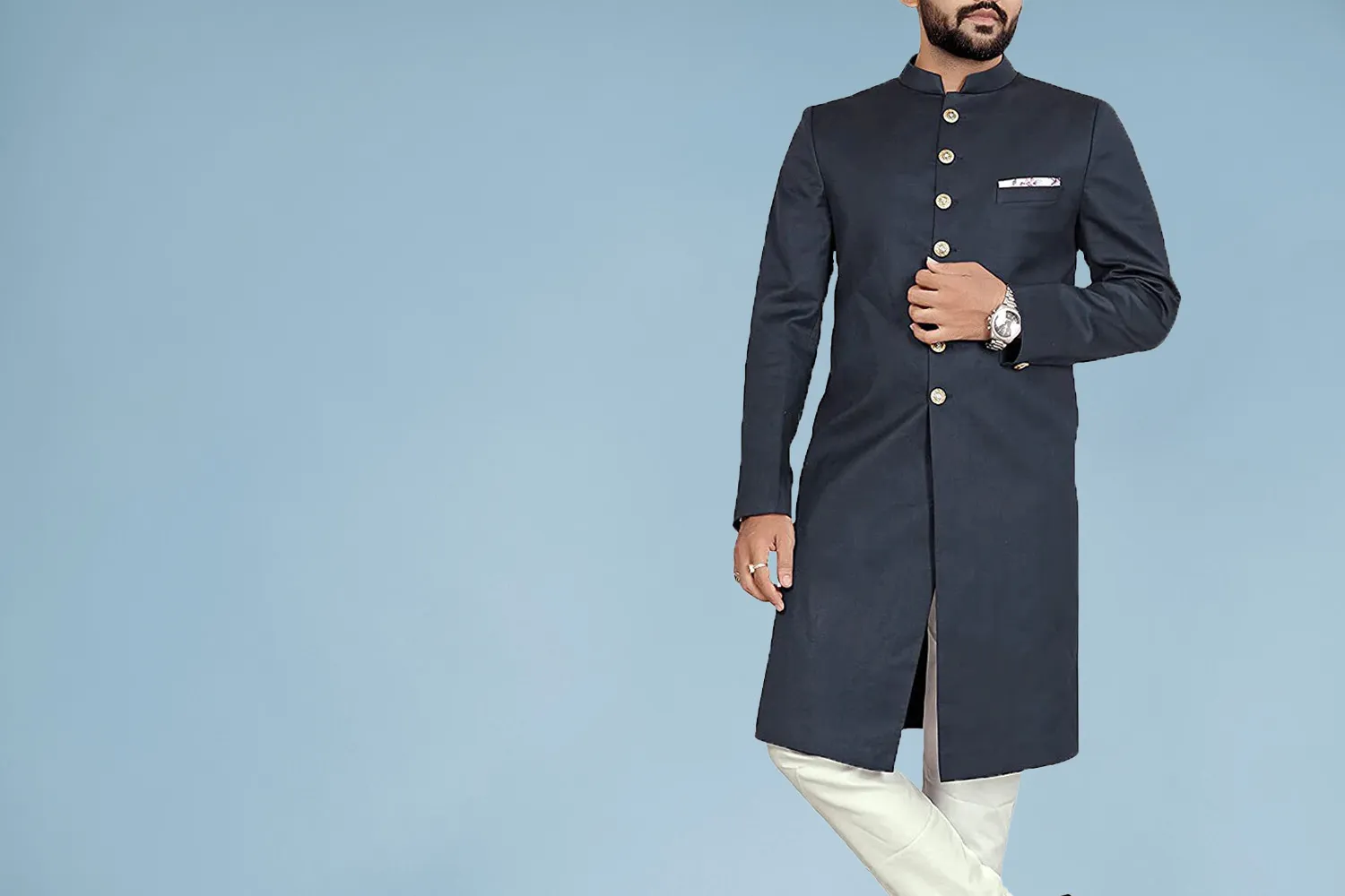 Plain Sherwani